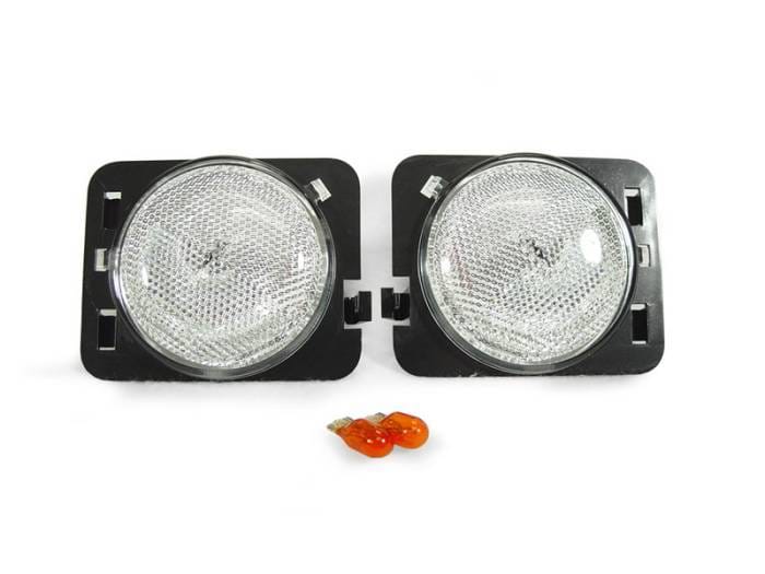 Jeep JK Wrangler JK Clear DEPO Bumper DEPO Side Marker Light