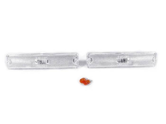 Jeep YJ Wrangler Clear DEPO Bumper DEPO Side Marker Light