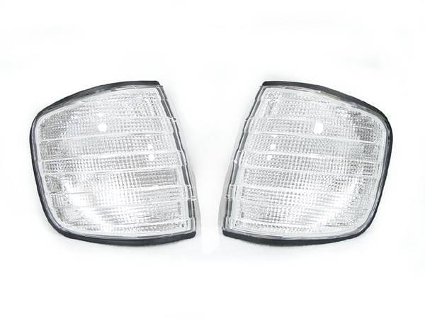 Mercedes W126 S-Class DEPO Clear Corner Lights Set