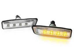 BMW E36 & E53 X5 Depo Crystal Clear Amber Led DEPO Side Marker Lights