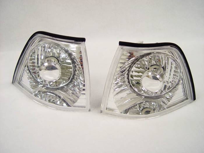BMW E36 2D/Cabrio Crystal Clear DEPO Chrome Corner Light