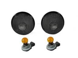 Jeep Wrangler JK Smoke DEPO Front Signal Lights