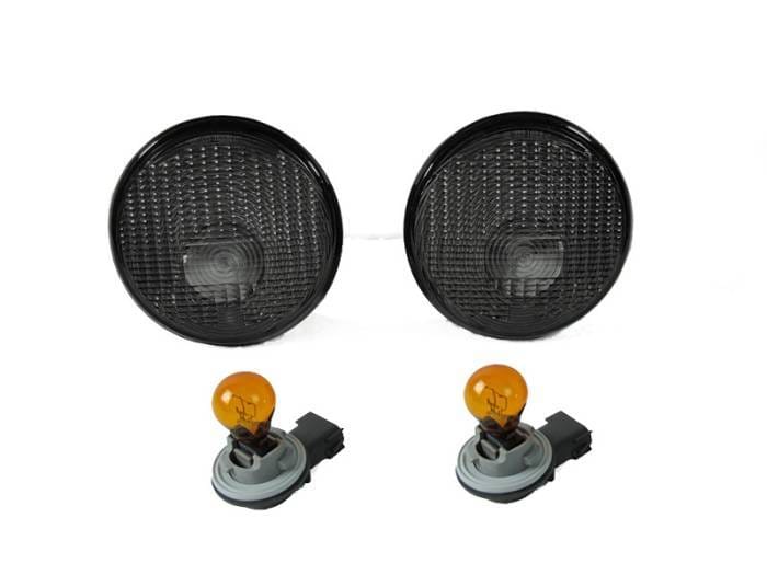 Jeep Wrangler JK Smoke DEPO Front Signal Lights