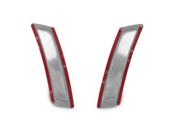 BMW F10 5 Series Non-M5 Clear DEPO Front Bumper Reflector Lights