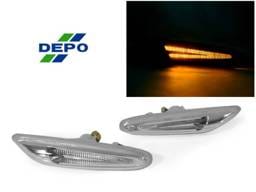 BMW E90/E91/E92/E93/E82 DEPO CLEAR LIGHT BAR AMBER LED DEPO Side Marker LightS