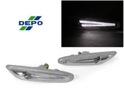 BMW E90/E91/E92/E93/E82 DEPO CLEAR LIGHT BAR WHITE LED DEPO Side Marker LightS