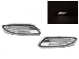 Mercedes W203 C Class Light Bar Clear DEPO Bumper DEPO Side Marker Light