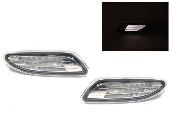 Mercedes W203 C Class Light Bar Clear DEPO Bumper DEPO Side Marker Light