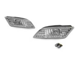 Mercedes W204 Clear DEPO Bumper DEPO Side Marker Lights