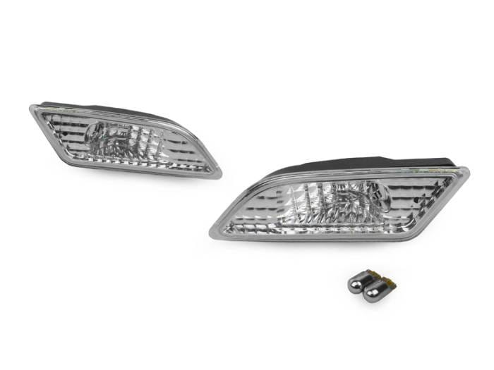 Mercedes W204 Clear DEPO Bumper DEPO Side Marker Lights