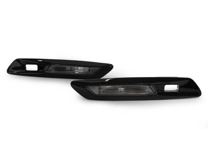 BMW F10/F11 With Parking Assist Smoke Glossy Black Frame DEPO Side Marker