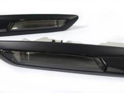 BMW F10/F11 Without Parking Assist Smoke Matte Black Frame DEPO Side Marker