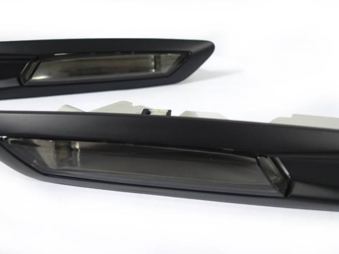 BMW F10/F11 Without Parking Assist Smoke Matte Black Frame DEPO Side Marker