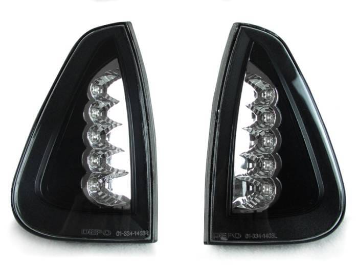 Dodge Charger Black Clear DEPO Corner Light- White Led