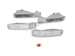 Honda Prelude Crystal Clear 4 Piece DEPO Bumper Signal Light Set