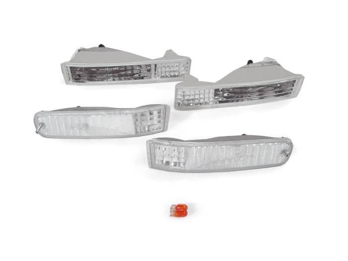 Honda Prelude Crystal Clear 4 Piece DEPO Bumper Signal Light Set