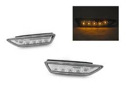 Mercedes R230 Sl Class (Non-Amg) Clear Amber Led DEPO Bumper Side Marker