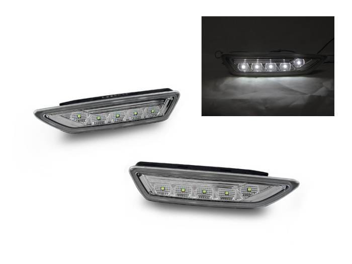 Mercedes R230 Sl Class (Non-Amg) Clear White Led DEPO Bumper Side Marker