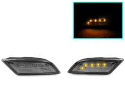 Mercedes W204 Smoke Amber Led Bumper DEPO Side Marker Lights