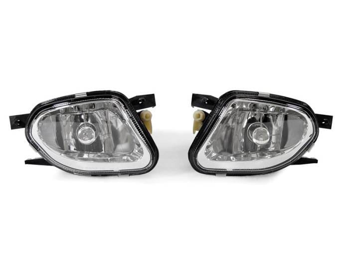Mercedes W211 Non-Amg / Non-Sport Pkg. Am DEPO Fog Lights + Bulbs