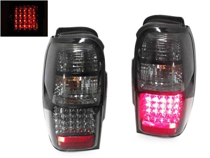 Toyota 4Runner Black/Smoke Led DEPO Tail Lights