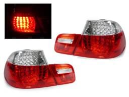 BMW E46 2D Depo Red/Clear Led DEPO Tail Lights - 4 Pieces