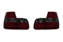 BMW E46 4D Depo Led Red/Smoke/Red 4Pcs DEPO Tail Lights