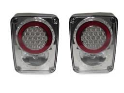 Jeep Wrangler JK Depo Chrome Clear Led DEPO Tail Light