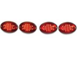 Chevy Corvette C5 Black/Chrome Led 4Pcs DEPO Tail Lights