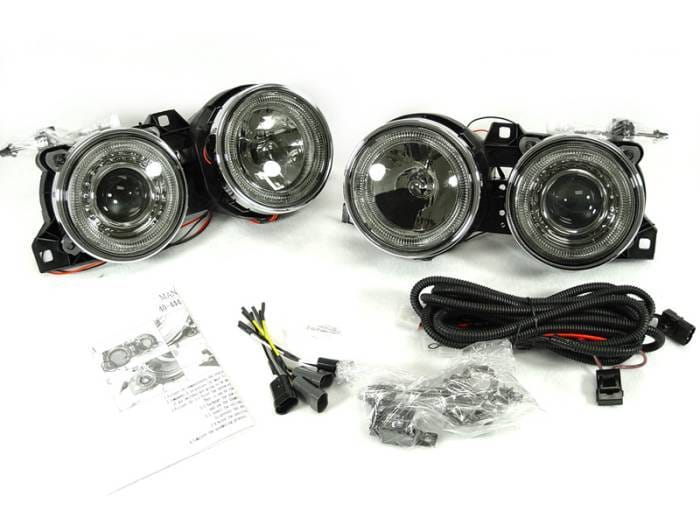 BMW E30 3 Series Smoke Chrome Projector Angel DEPO Headlight + Wiring