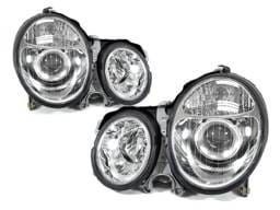 Mercedes W210 E-Class Chrome Projector DEPO Headlight - Us Spec