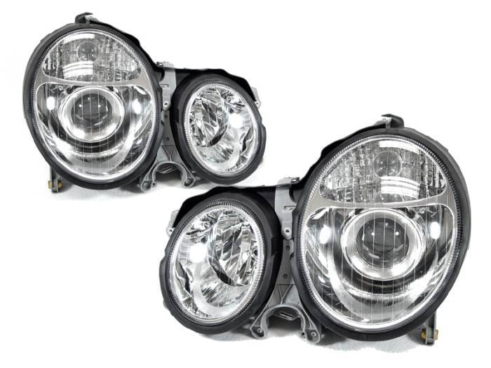 Mercedes W210 E-Class Chrome Projector DEPO Headlight - Us Spec