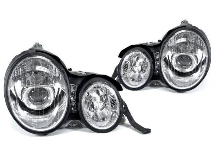 Mercedes W210 E-Class Chrome Projector DEPO Headlight - Us Spec