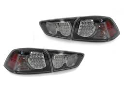 Mistubishi Lancer EVO Red/Black/Clear Led Rear DEPO Tail Light