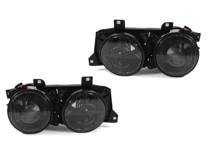 BMW E30 3 Series Euro Lhd Smoke Cross Hair Projector DEPO Headlight