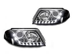 Volkswagen B5.5 Passat Black Projector R8 Led DEPO Headlight Set