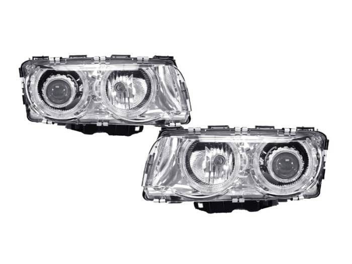 BMW E38 7 Series Chrome Projector Angel DEPO Headlight W/Motor
