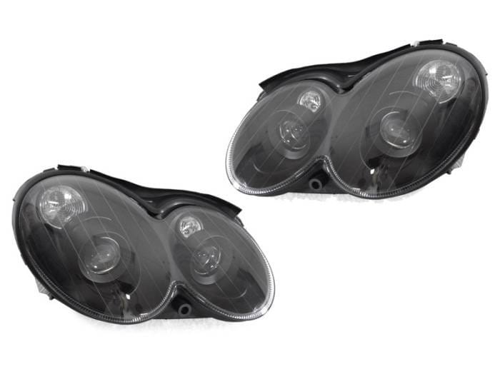 Mercedes W209 Clk-Class Black Projector DEPO Headlight For Halogen Model