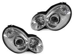 Mercedes W203 2D Coupe Chrome Projector DEPO Headlight