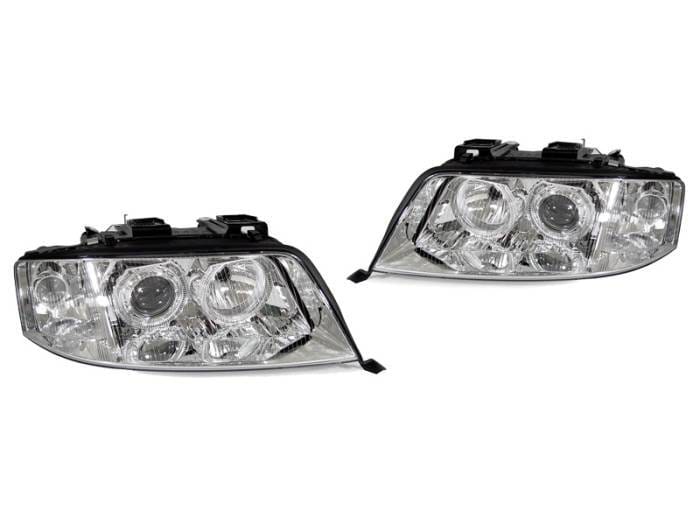 Audi A6/S6 C5 Chrome Angel Eye Projector DEPO Headlight