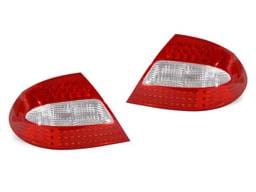 Mercedes W209 Clk-Class Led Red/Clear/Red Led DEPO Tail Lights