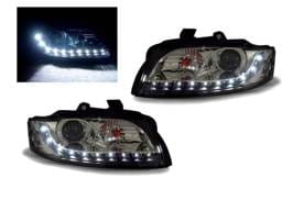 Audi A4 B6 Black Projector R8 Led DEPO Headlight