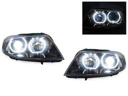 BMW E90 Depo V3 Black Housing U-Ring Led Angel DEPO Headlight