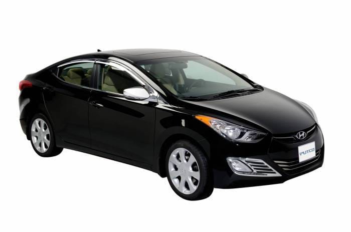 Hyundai Elantra Putco Element Chrome Window Visors - 401771