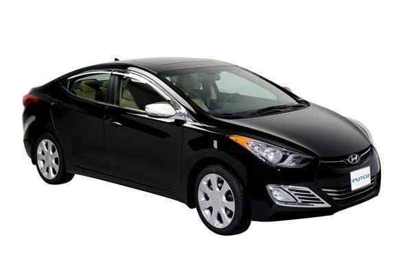 Hyundai Elantra Putco Element Chrome Window Visors - 480009