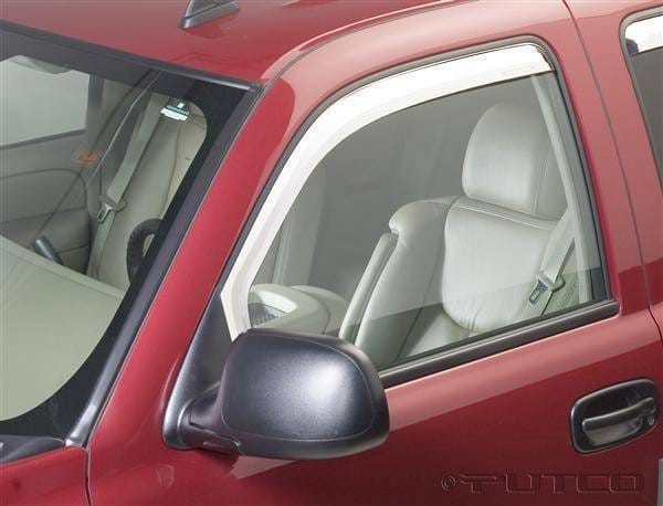 Chevrolet Silverado Putco Element Chrome Window Visors - 480010