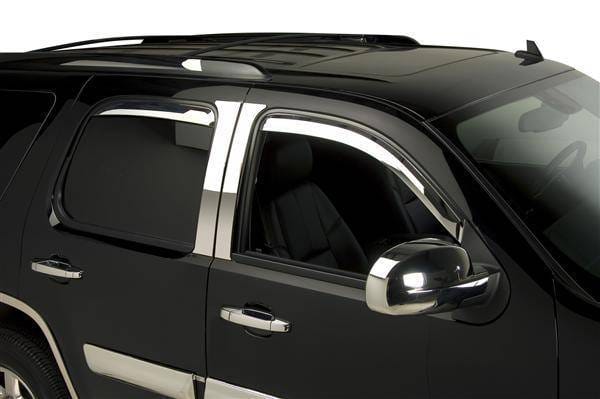GMC Sierra Putco Element Chrome Window Visors - 480058