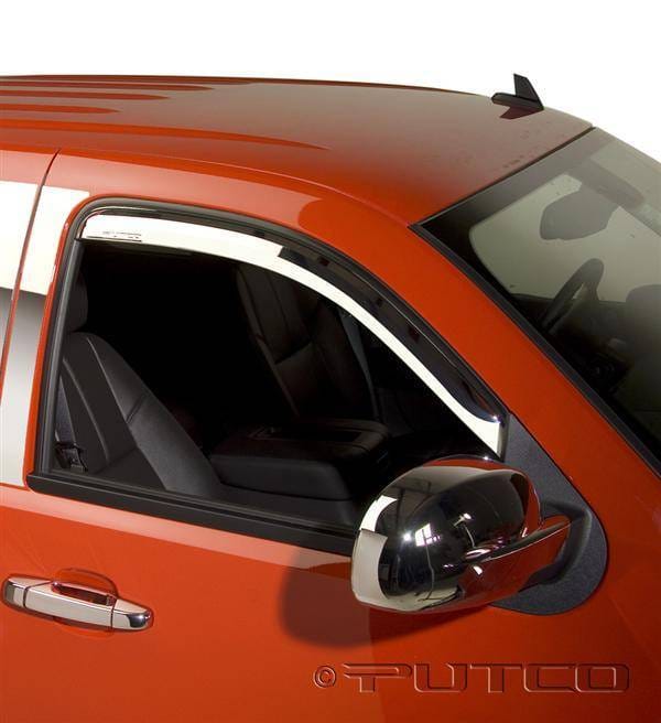 Chevrolet Silverado Putco Element Chrome Window Visors - 480055 thumbnail 2