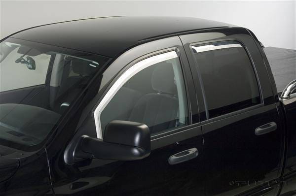 Dodge Ram Putco Element Chrome Window Visors - 480178