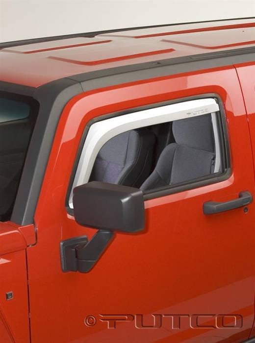 Hummer H3T Putco Element Chrome Window Visors - 480504